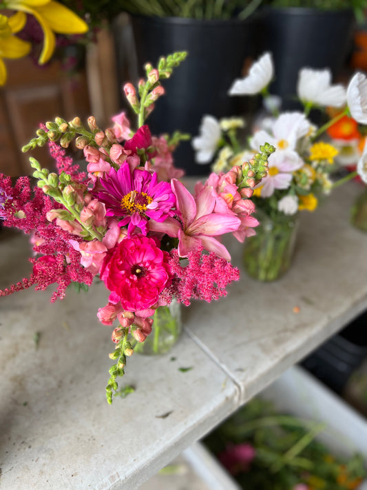 Ramo floral fresco hecho para novia