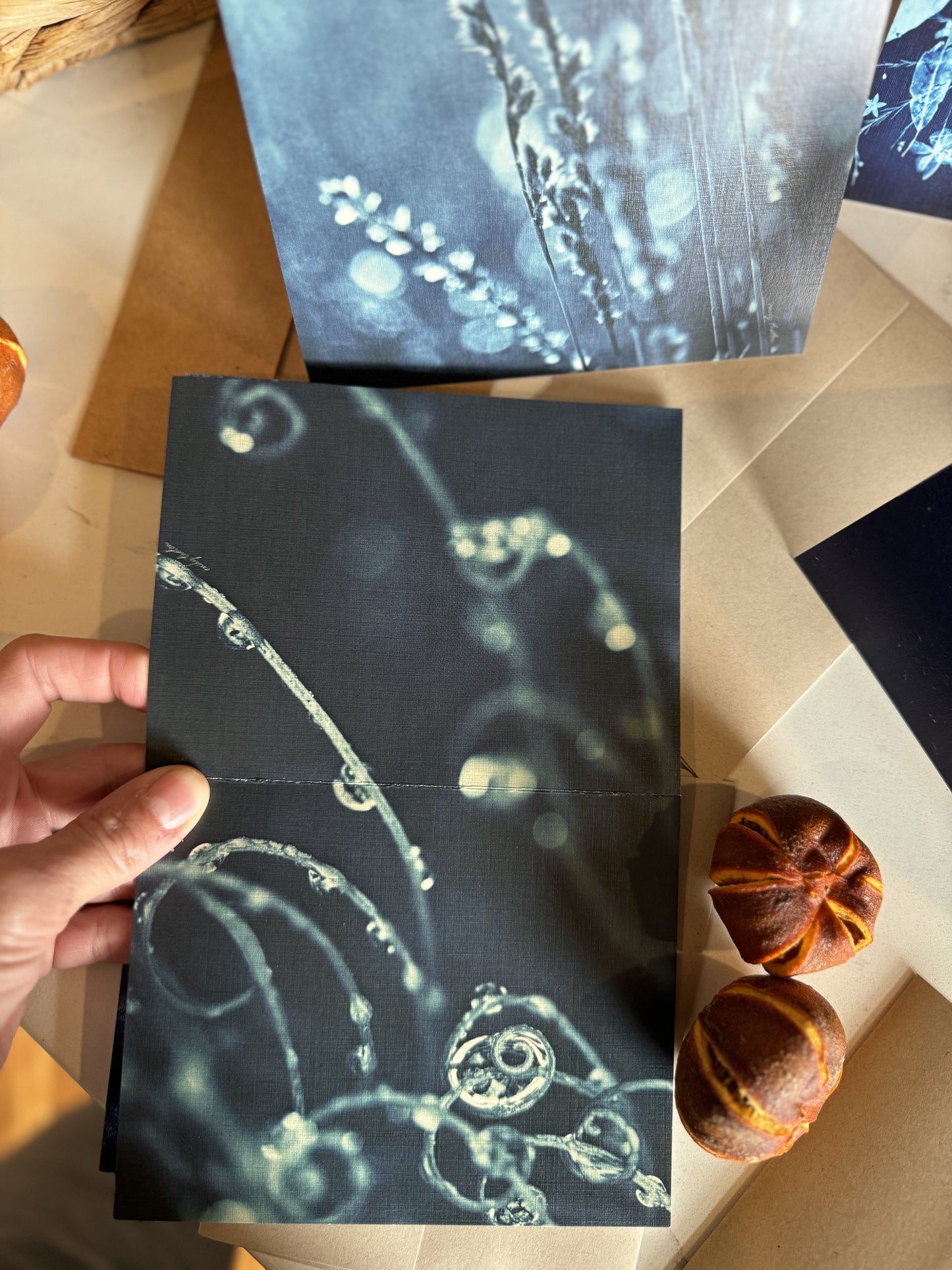 Cyanotype Original Art Printed Greeting Cards