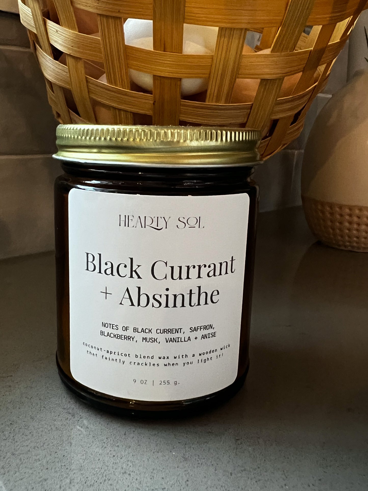 Black Currant + Absinthe Hand-Poured Candle