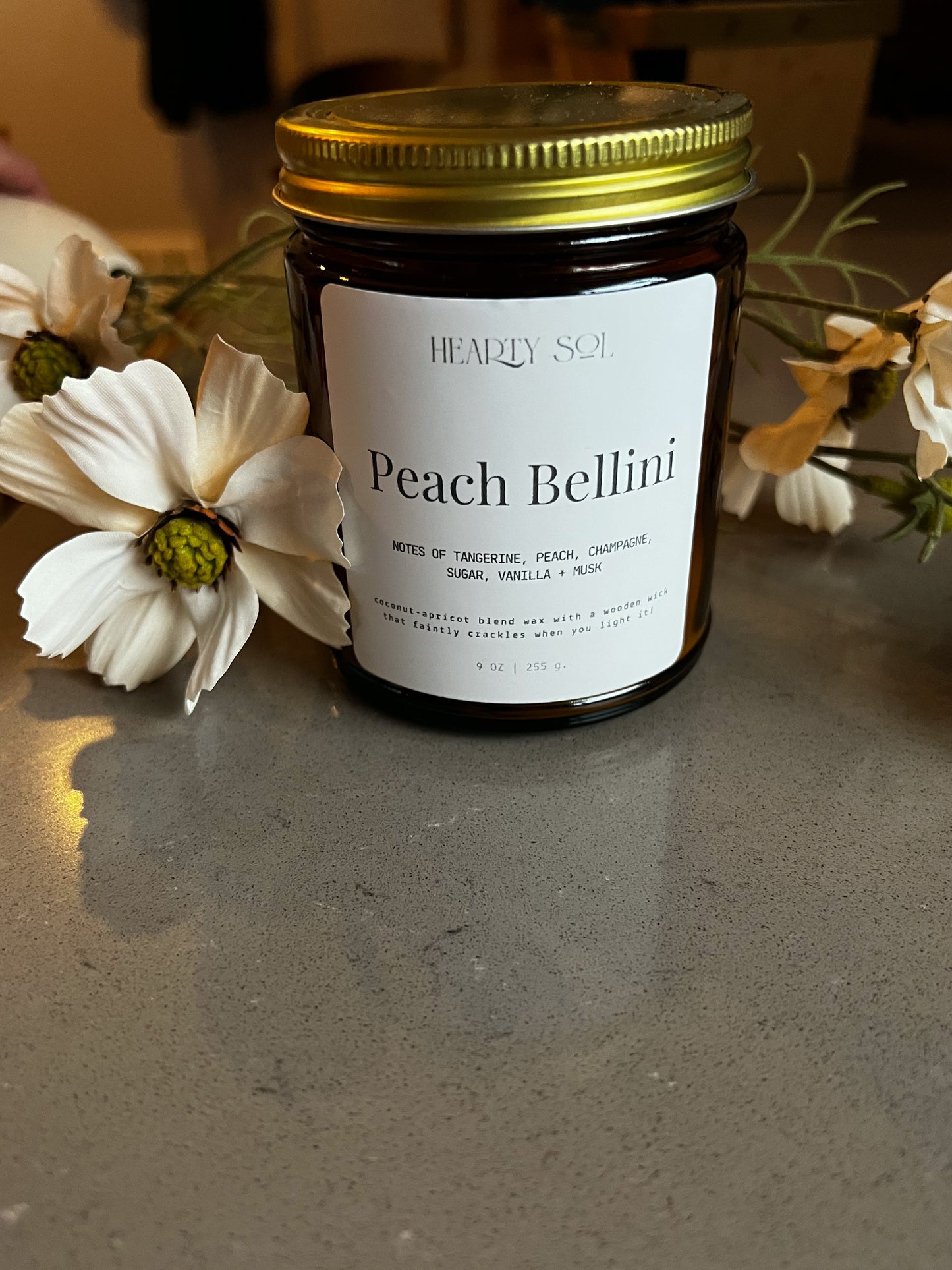 Peach Bellini Hand-Poured Candle